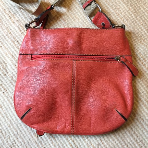 Franco Sarto leather coral purse w/adjustable strap - Picture 10 of 10